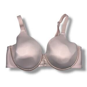 Vanity Fair Womens Full Coverage Bra Lace Accent Underwire Lined Blush Pink 40D
